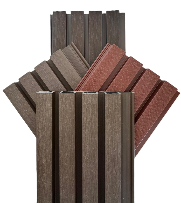 Warme houtkleur gevelbekleding