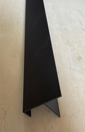 Aluminium F-Profil Anthrazitschwarz