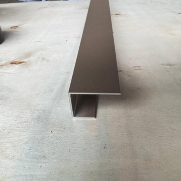 Aluminium U-profiel Teak
