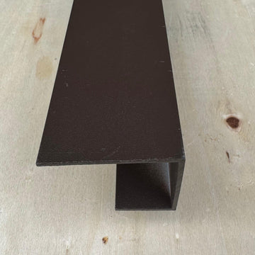 Aluminium U-profile Walnut