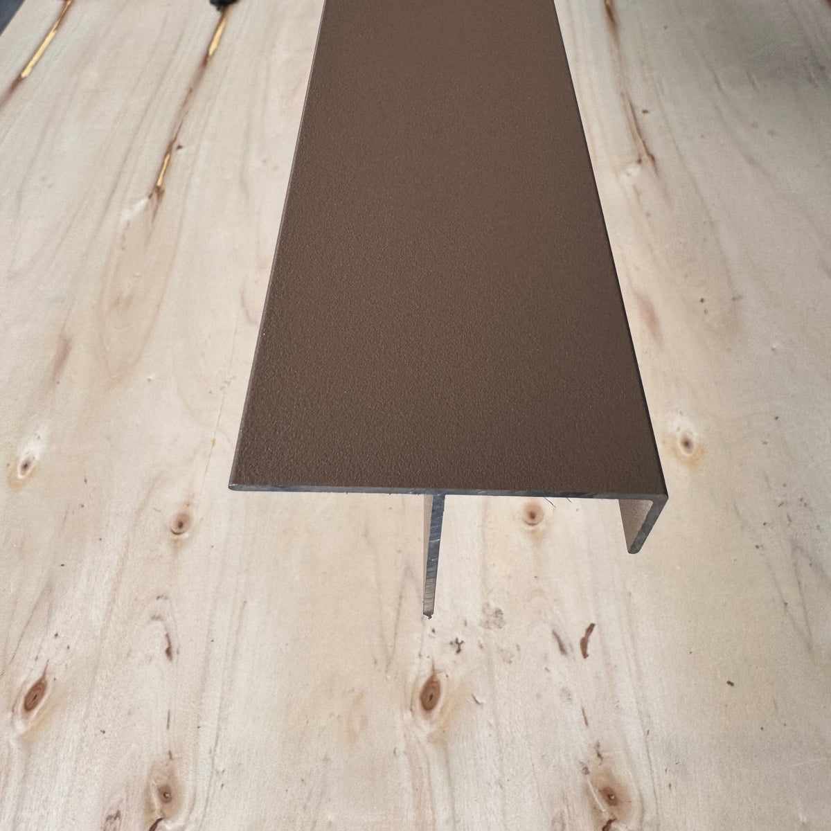 Aluminium F-Profil Teak