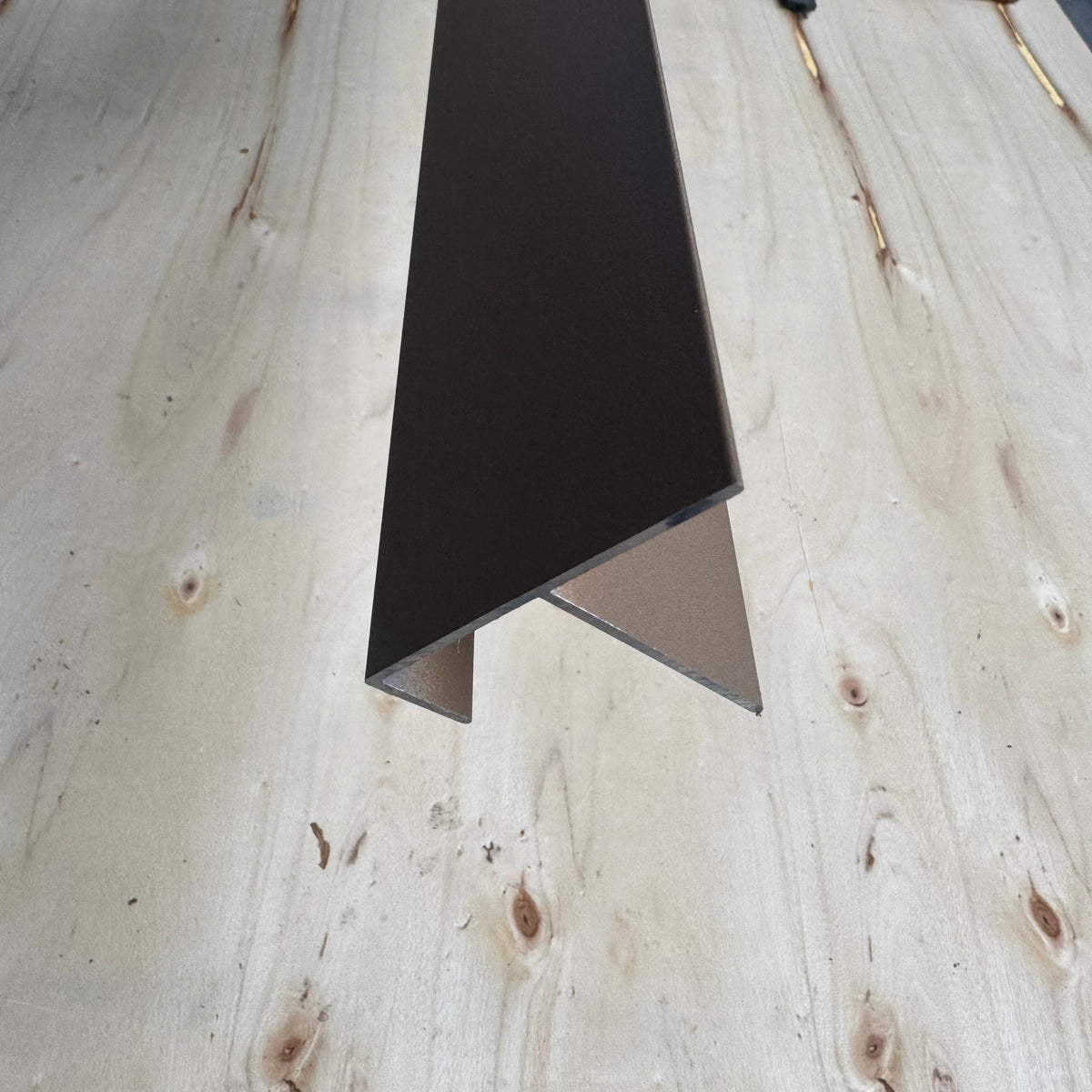 Aluminium F-Profil Teak