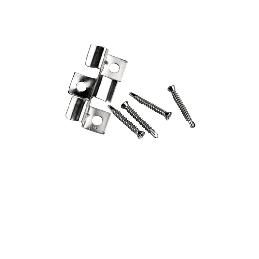 RVS Schroeven en montageclips- 1 set 50 stuks