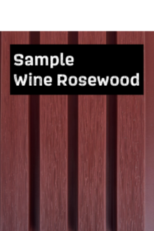 Samples Composiet Rabatdelen: Wine Rose Wood