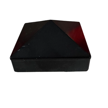 Composiet Schutting I Afdekkapje zwart voor tuinpaal