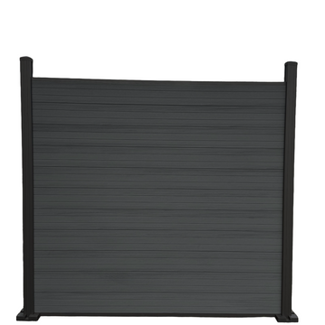 Composiet Schutting per set- Dubbelzijdig Black
