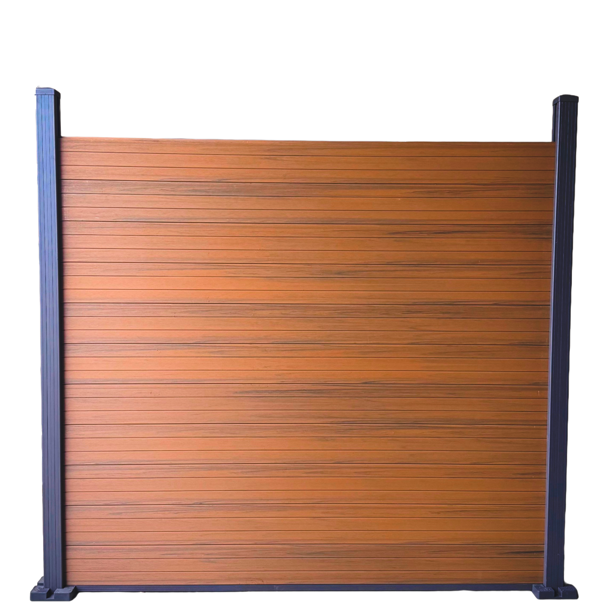 Composiet Schutting per set- Dubbelzijdig Teak