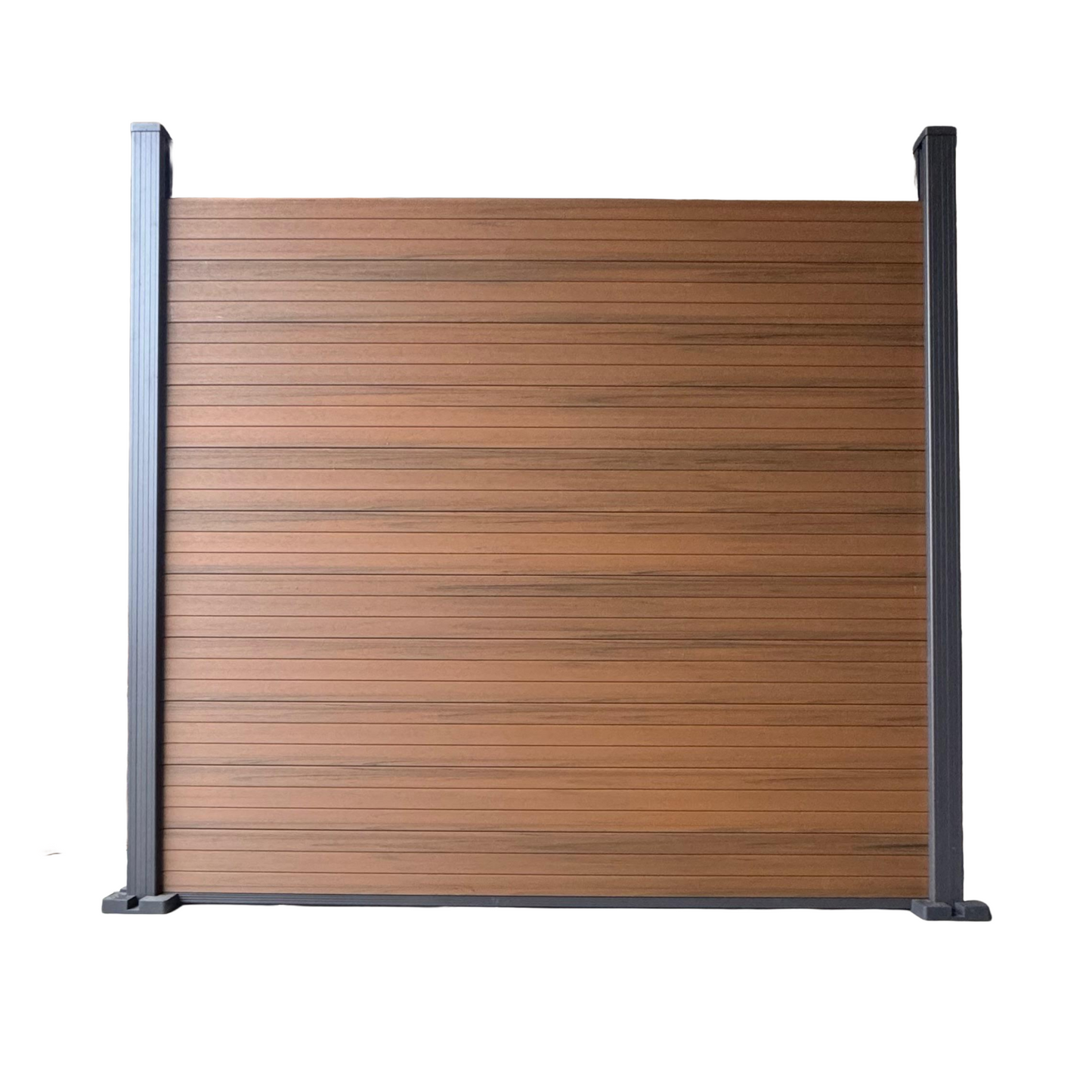 Composiet Schutting per set- Dubbelzijdig Teak