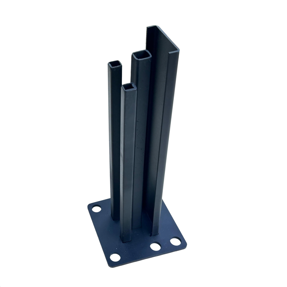 WPC-Zaun I Metallbasis für Gartenpfosten