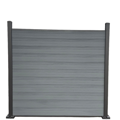 Composiet Schutting per set- Dubbelzijdig Grey