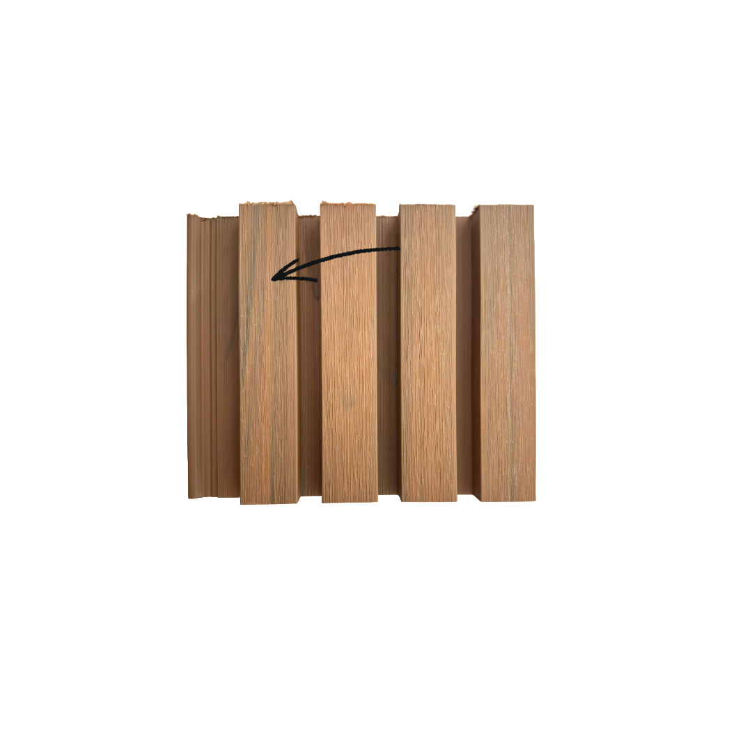 Verbundfalzteil - Teak1