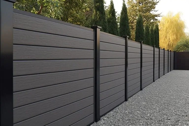 Composiet Schutting dubbelzijdig Dark Grey